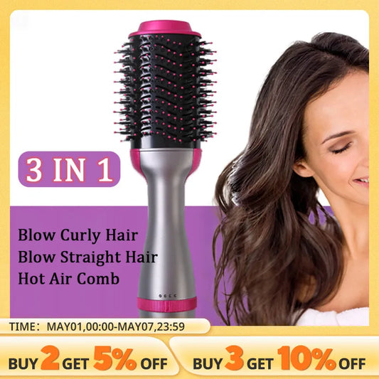 3 in 1 Hot Air Comb Styling Comb